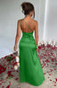 Zerava | One-Shoulder High Split Maxi Dress