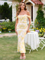 Veyora | Off The Shoulder Corset Maxi Dress