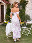 Veyora | Off The Shoulder Corset Maxi Dress