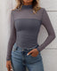 "Juno" Sheer Mesh Mock Neck Top