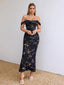 Veyora | Off The Shoulder Corset Maxi Dress