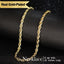 "Hawk" Rope Chain Gold Necklace