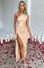 Zerava | One-Shoulder High Split Maxi Dress