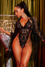 "Amour" Lace Robe Lingerie Set