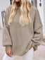 "Maeve" Slouch Knit Turtleneck Pullover