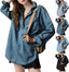 "Coastline" Denim Pullover Top