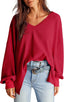"Harlow" Waffle Knit Oversized Sweater