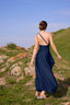 Zerava | One-Shoulder High Split Maxi Dress