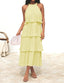 🌞 "Lola" Tiered Halter Dress