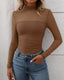 "Juno" Sheer Mesh Mock Neck Top