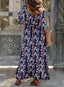 Nivaro | Boho Floral Maxi Dress