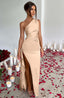 Zerava | One-Shoulder High Split Maxi Dress