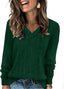 "Ellie" Ribbed Knit V-Neck Sweater – Where Cozy Meets Class