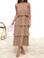 🌞 "Lola" Tiered Halter Dress