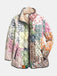 SURI | Casual Floral Print Quilted Jacket