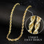 "Hawk" Rope Chain Gold Necklace