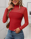 "Juno" Sheer Mesh Mock Neck Top