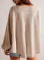 "Harlow" Waffle Knit Oversized Sweater