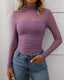 "Juno" Sheer Mesh Mock Neck Top