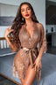 "Amour" Lace Robe Lingerie Set