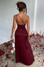 Zerava | One-Shoulder High Split Maxi Dress