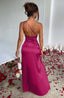 Zerava | One-Shoulder High Split Maxi Dress