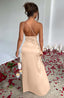 Zerava | One-Shoulder High Split Maxi Dress