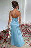 Zerava | One-Shoulder High Split Maxi Dress