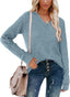 "Ellie" Ribbed Knit V-Neck Sweater – Where Cozy Meets Class