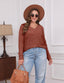"Ellie" Ribbed Knit V-Neck Sweater – Where Cozy Meets Class