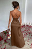 Zerava | One-Shoulder High Split Maxi Dress