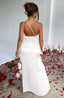 Zerava | One-Shoulder High Split Maxi Dress