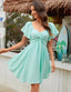 Liora | Knot Front Chiffon Mini Dress