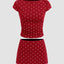 The “Phoebe” Polka Dot Crop Top & Mini Skirt Set