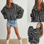 Teddy Grid Zip Jacket