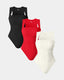 The "Stef" Ribbed Bodysuit Trio