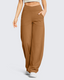 AirFlow Crossover Waist Wide-Leg Pants
