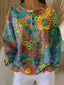 Alina | Colorful Sweater with Floral Print