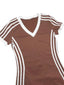 Clyvera | V-Neck Stripe Dress