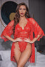 "Amour" Lace Robe Lingerie Set