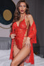 "Amour" Lace Robe Lingerie Set