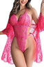 "Amour" Lace Robe Lingerie Set