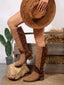 "Hazel" Suede Western Boots