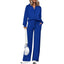 Kaia | Chic Half-Zip Sweatsuit with Wide-Leg Pants & Pockets