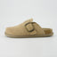"Wren" Suede Buckle Clogs