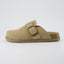 "Wren" Suede Buckle Clogs