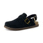 "Leni" Suede Buckle Mules