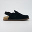 "Leni" Suede Buckle Mules