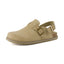 "Leni" Suede Buckle Mules