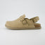 "Leni" Suede Buckle Mules